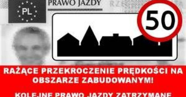 Jechał ponad 100km/h przez miasto, został zatrzymany przez patrol ruchu drogowego