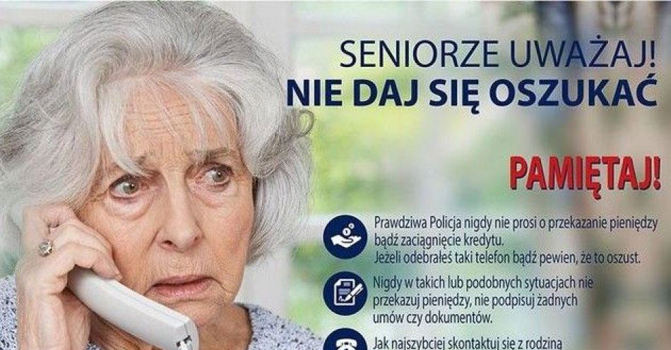 zdjęcie: Oszuści atakują wyszkowskich seniorów! Ostrzeżmy naszych bliskich / fot. KPP w Wyszkowie