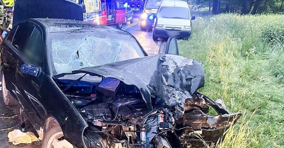 zdjęcie: Nieodpowiedzialna jazda 20-latka zakończona groźnym wypadkiem / fot. KPP Świebodzin