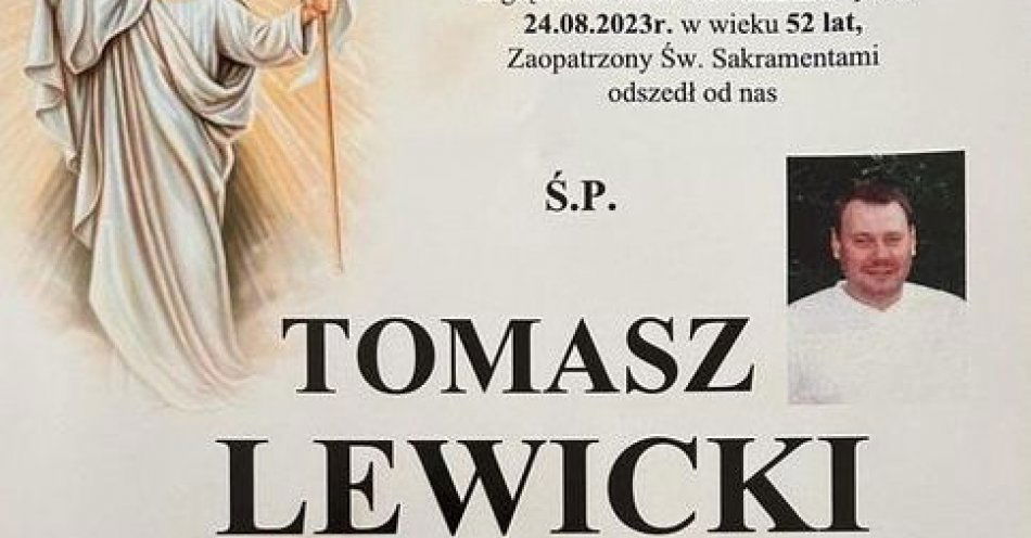 zdjęcie: Zmarł Tomasz Lewicki tarnowski policjant w stanie spoczynku / fot. KMP w Tarnowie