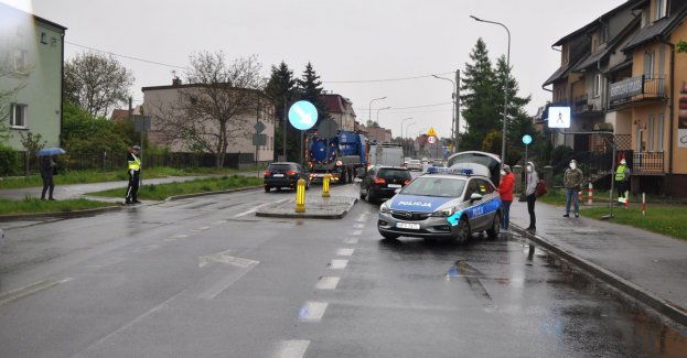 Potrącenie pieszego na przejściu dla pieszych