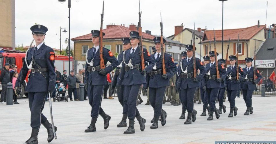zdjęcie: Uroczyste obchody Narodowego Święta Trzeciego Maja / fot. KPP Końskie