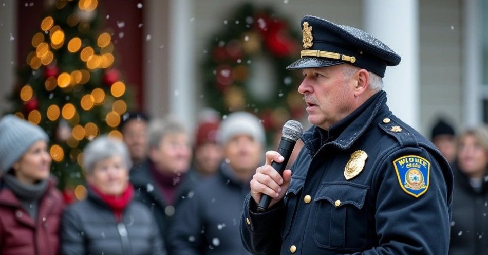 zdjęcie: Komendant składa świąteczne życzenia mieszkańcom / TM/ przykładowa ilustracja