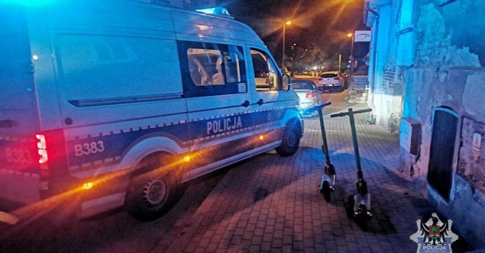 zdjęcie: Pod wpływem alkoholu na hulajnodze. Mandat tysiąc złotych! / fot. KMP w Wałbrzychu