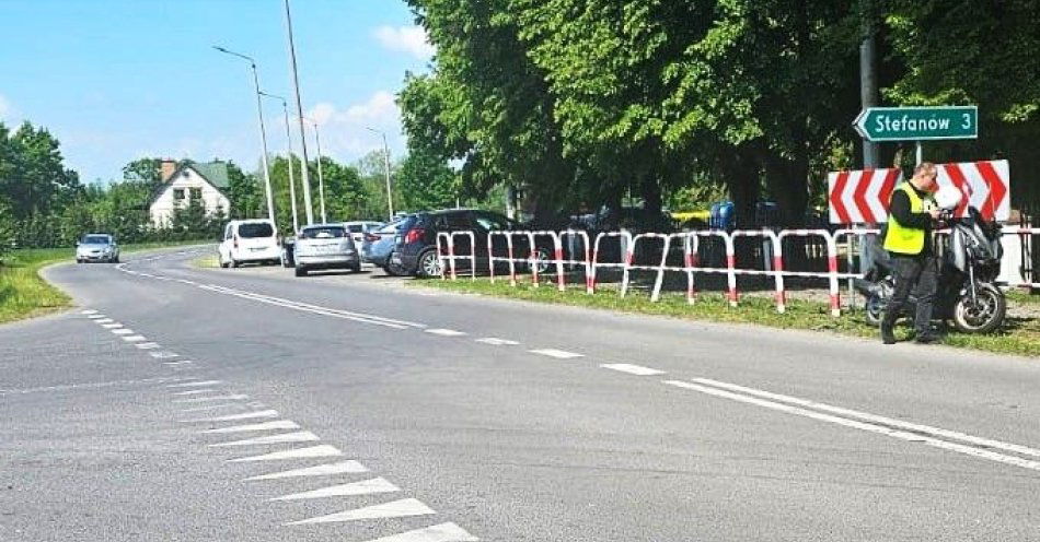zdjęcie: Wypadek z udziałem motocyklisty / fot. KPP Lublin
