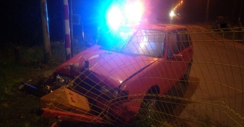zdjęcie: 26-latek pod wpływem alkoholu uderzył w rogatkę / fot. KPP w Łowiczu