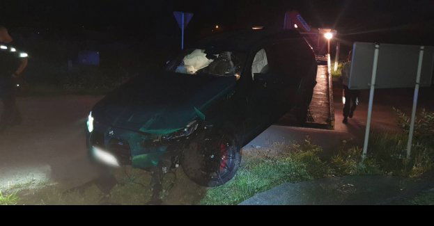 Pijany 32-latek wjechał samochodem do rowu