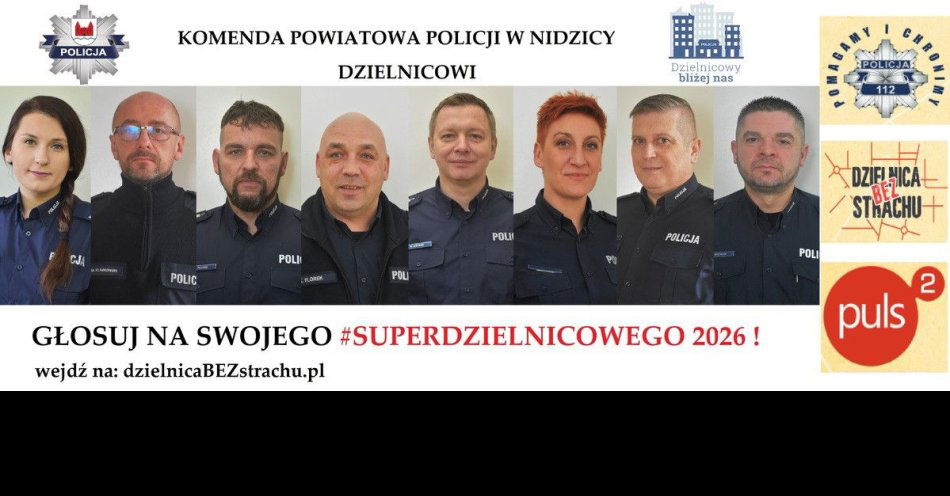 zdjęcie: Wybierz SuperDzielnicowego 2026 i zagłosuj na dzielnicowego / fot. KPP w Nidzicy Zagłosuj na #SuperDzielnicowego 2026!