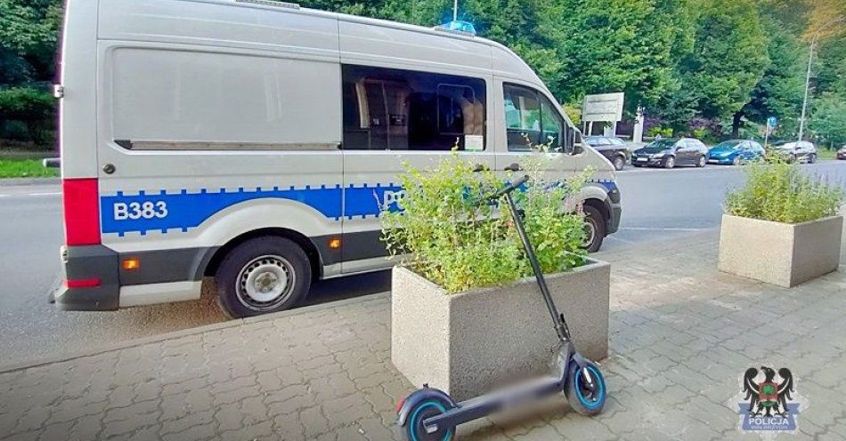 zdjęcie: Bezpieczeństwo użytkowników hulajnóg elektrycznych, ale także innych urządzeń wspomagających ruch / fot. KMP w Wałbrzychu