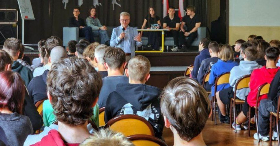 zdjęcie: W ZST rozmawiali o segregacji / fot. UM Grudziądz