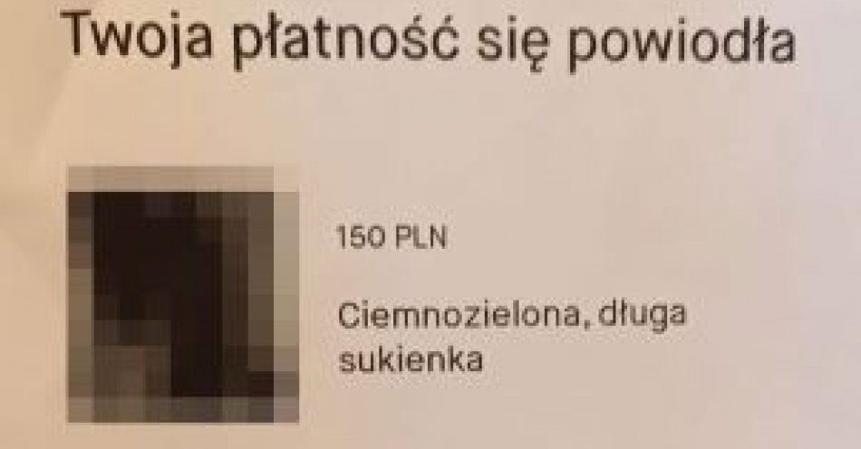 zdjęcie: Sprzedając sukienkę straciła 6 tysięcy złotych / fot. KPP Janów Lubelski