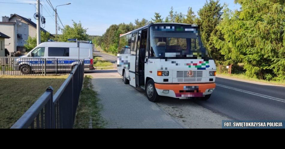 zdjęcie: Nietrzeźwy kierowca z dziećmi na pokładzie / fot. KMP Kielce