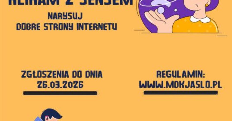 zdjęcie: VI konkurs plastyczny Lajkuję nie hejtuję zachęca młodzież / fot. KPP w Jaśle