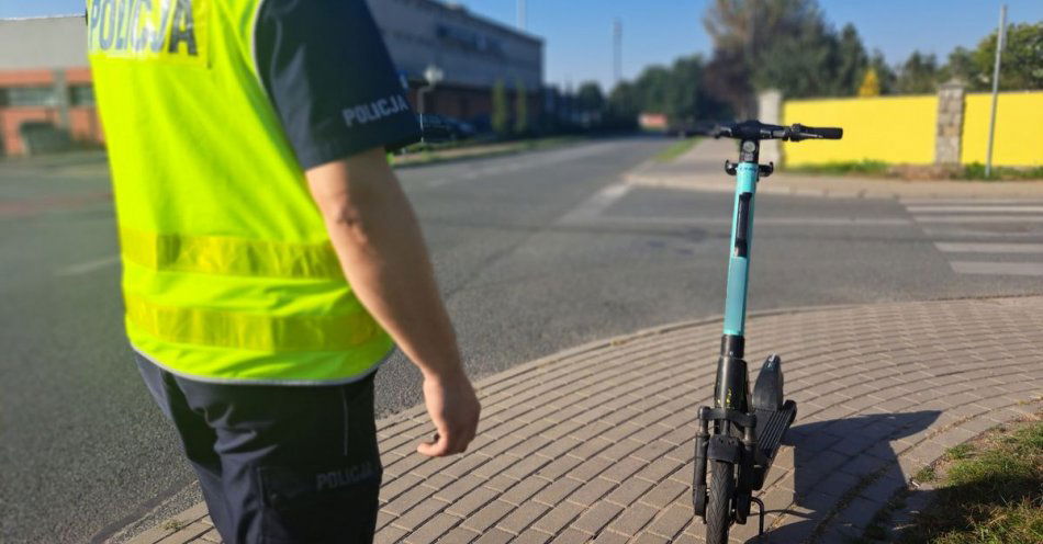zdjęcie: Hulajnoga elektryczna - kilka zasad bezpieczeństwa / fot. KPP w Świeciu