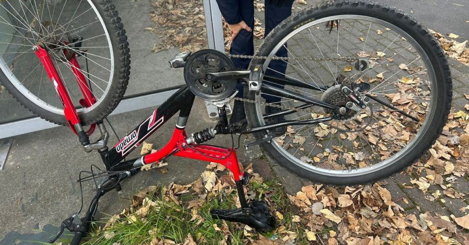 zdjęcie: Porzucony rower przy przystanku w Gogołowej. Policja szuka właściciela / fot. KPP w Wodzisławiu Śląskim
