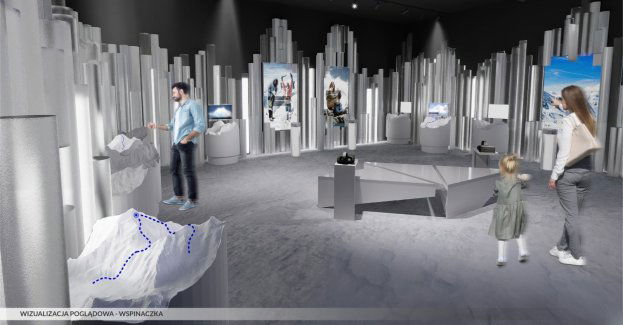 Grota śnieżna, interaktywne ściany i podróże w czasie - dwóch wykonawców chce zrealizować wystawę w Centrum Himalaizmu Jerzego Kukuczki w Katowicach