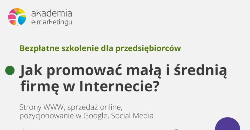 zdjęcie: Startuje kolejna odsłona Akademii e-marketingu, która od 13 lat z sukcesem edukuje i inspiruje małych i średnich przedsiębiorców do rozwoju własnych b / fot. WeNet