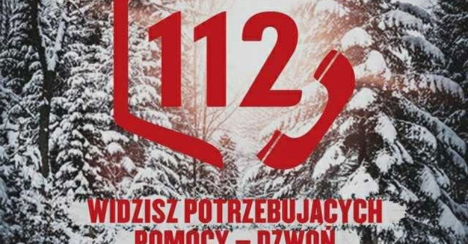zdjęcie: Reaguj gdy widzisz osobę zagrożoną wychłodzeniem / fot. KPP Kolno