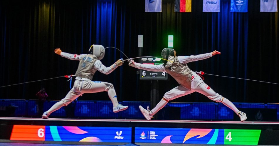 zdjęcie: Medal, znów medal! Srebro Jana Nowaka w uniwersjadowym florecie mężczyzn! / fot. Ewa Milun-Walczak