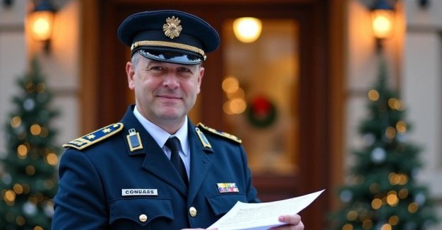 Komendant policji składa świąteczne życzenia w Myślenicach