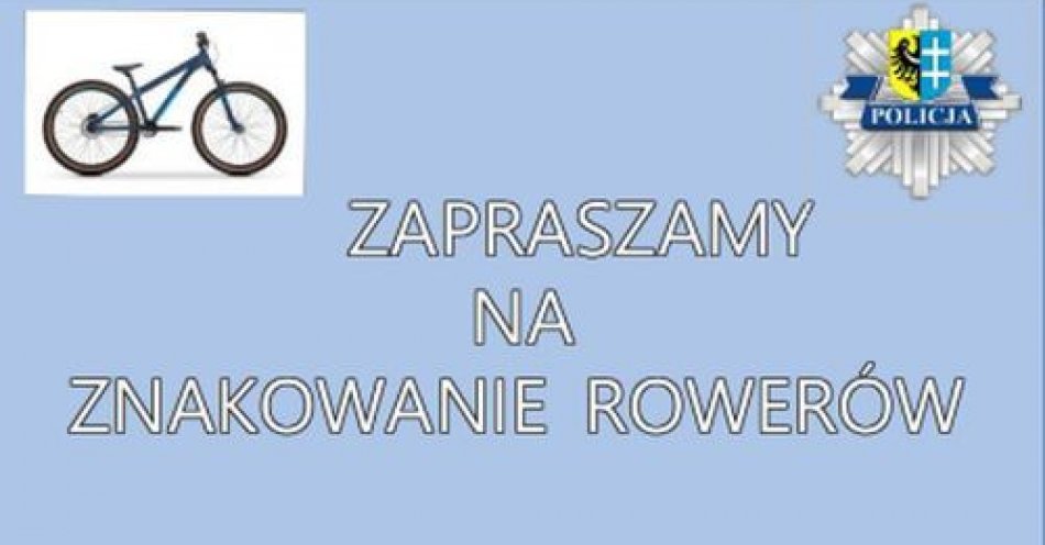 zdjęcie: 22 września ZNAKUJEMY rowery / fot. KPP Wschowa