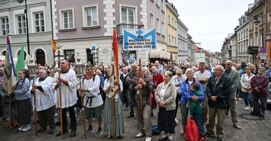 zdjęcie: 314. Warszawska Pielgrzymka Piesza wyruszyła na Jasną Górę / fot. PAP