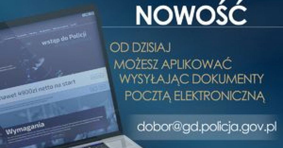 zdjęcie: Nowość w procedurze rekrutacyjnej / fot. KPP w Pruszczu Gdańskim