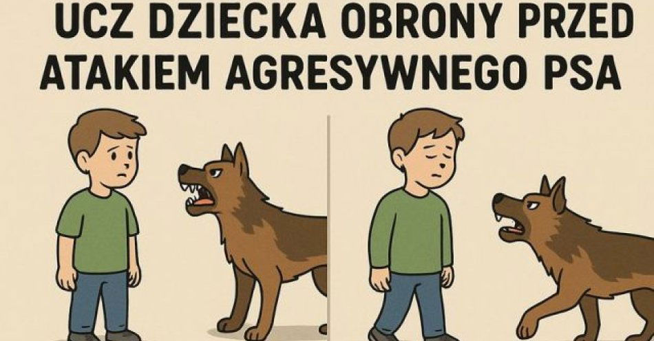 zdjęcie: Ucz dziecka obrony przed atakiem agresywnego psa / fot. KPP w Wałczu