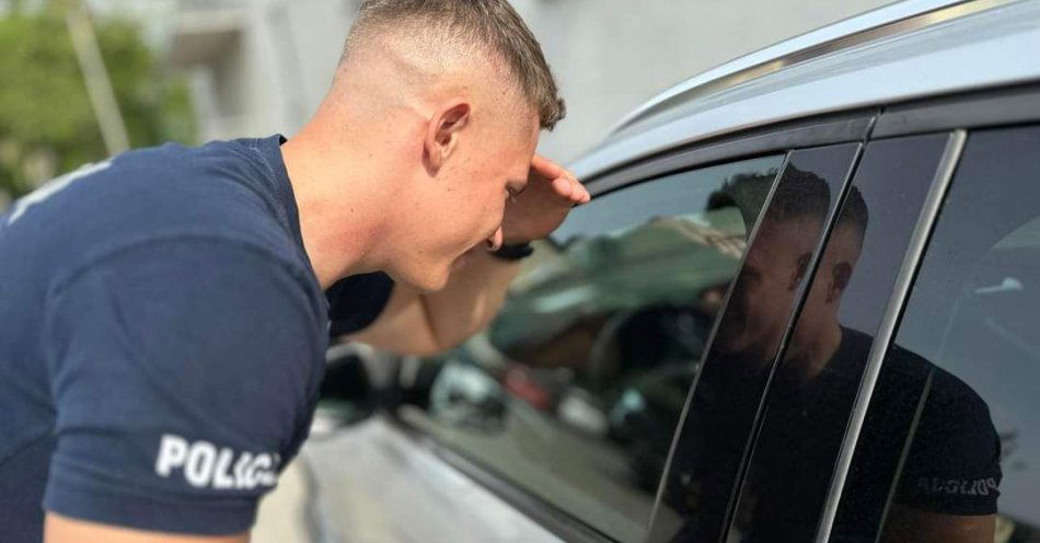 zdjęcie: Policjanci apelują i przypominają - nie pozostawiaj dziecka oraz zwierząt w samochodzie / fot. KPP w Nowym Dworze Gdańskim
