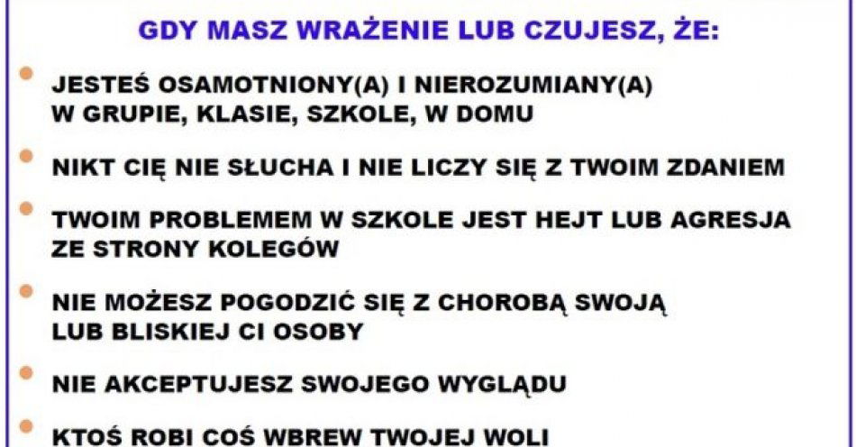 zdjęcie: Potrzebujesz wsparcia? Zadzwoń, napisz, porozmawiaj / fot. KPP w Świdnicy
