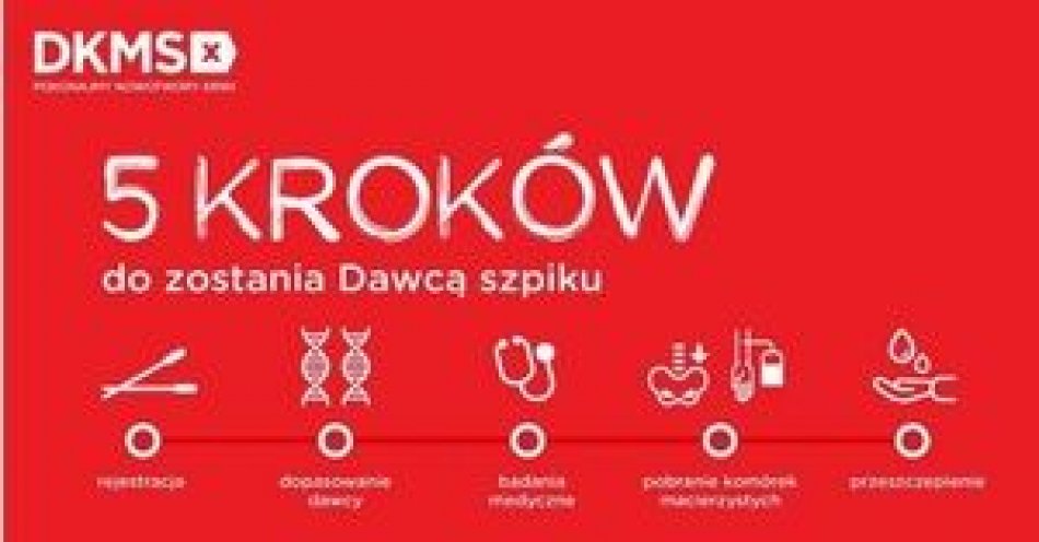 zdjęcie: Dołącz z nami do bazy DKMS! / fot. KMP w Skierniewicach