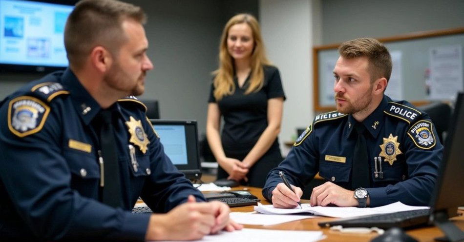 zdjęcie: Mieszkanka dziękuje policjantom z Legnicy za profesjonalizm / TM/ przykładowa ilustracja