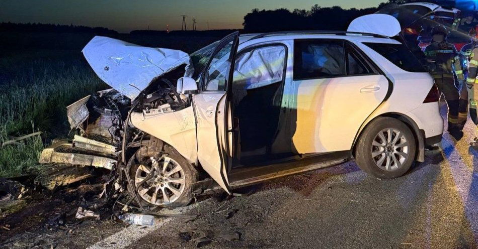 zdjęcie: Wypadek w Zakręciu na krajowej 17 / fot. KPP Krasnystaw