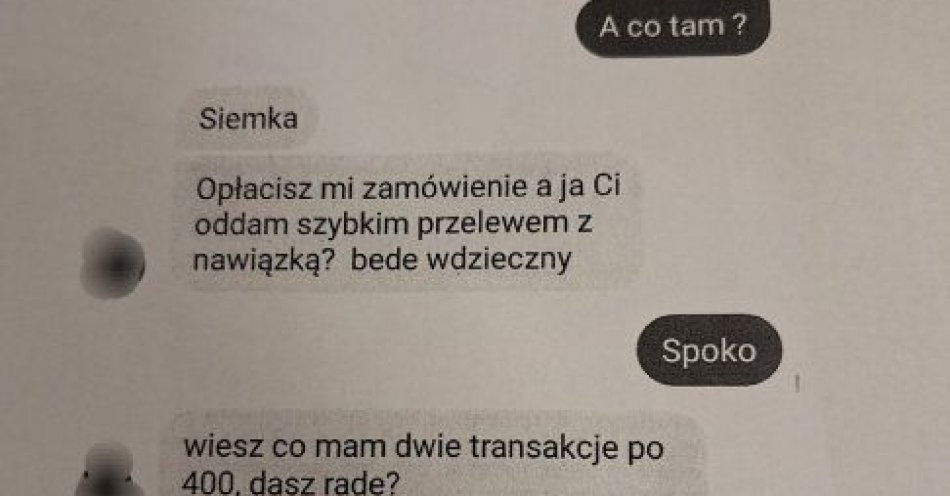 zdjęcie: Podszywając się pod znajomych proszą o wysyłanie pieniędzy BLIKiem / fot. KPP Lubartów