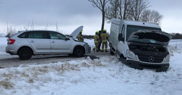 Kolizja drogowa na trasie Kiwity - Stoczek Klasztorny