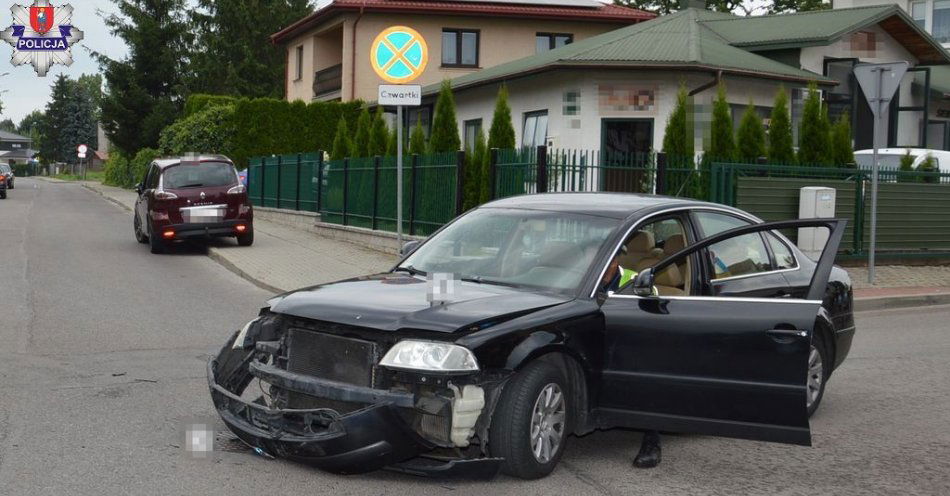 zdjęcie: Nieustąpienie pierwszeństwa przyczyną zderzenia pojazdów / fot. KMP Zamość