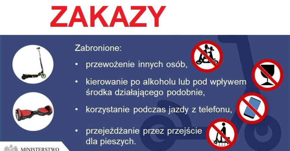 zdjęcie: Pijany 52-latek jechał hulajnogą elektryczną / fot. KMP Zamość