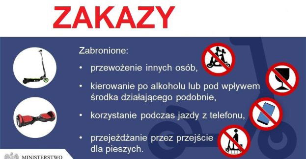 Pijany 52-latek jechał hulajnogą elektryczną