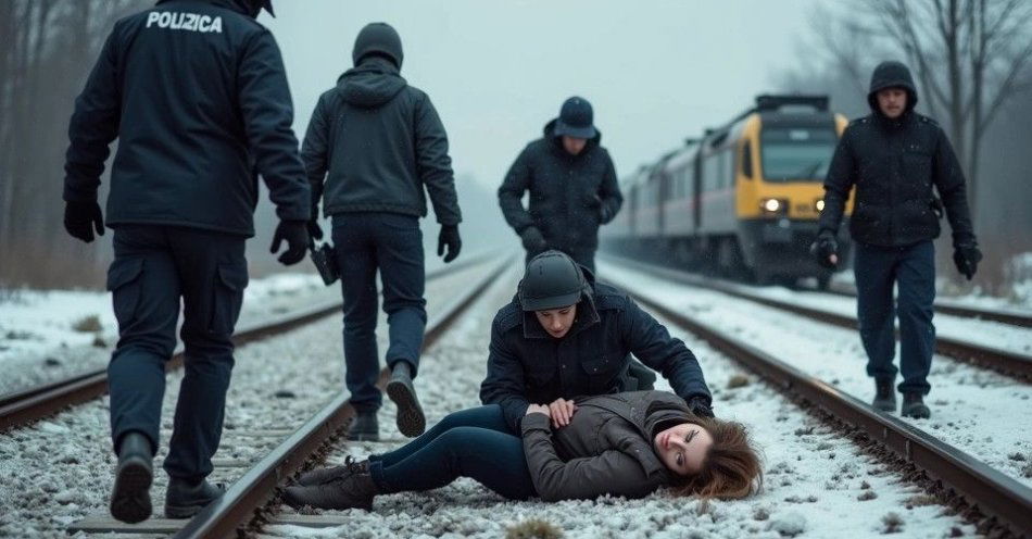 zdjęcie: Policjanci uratowali osiemnastolatkę przy torowisku / TM/ przykładowa ilustracja
