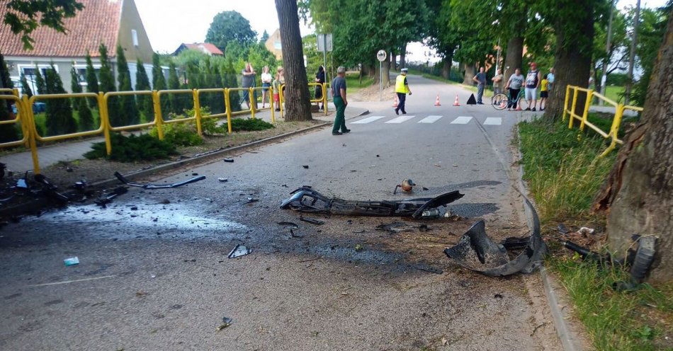 zdjęcie: Śmiertelny wypadek. Nie żyje 36 – latek / fot. KPP w Bartoszycach