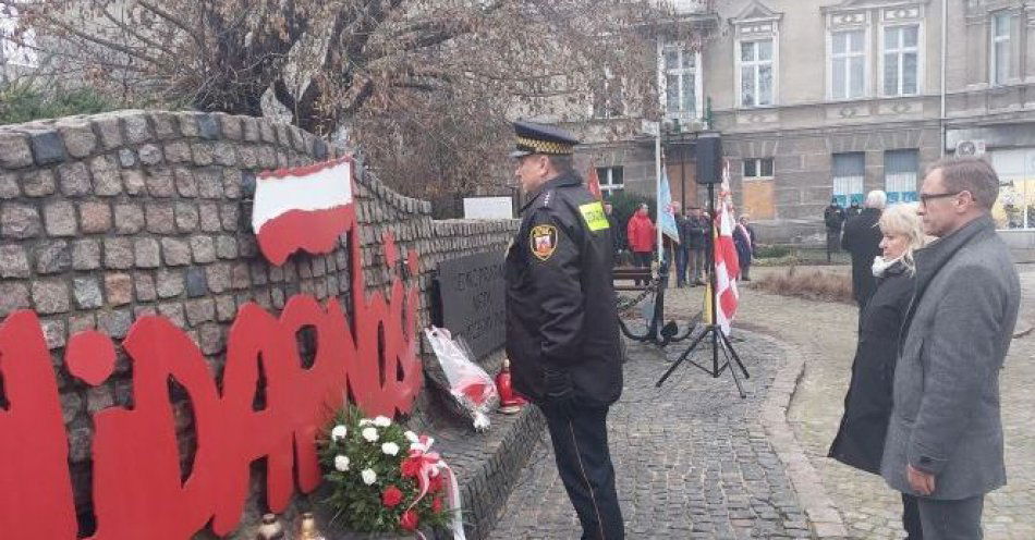 zdjęcie: Obchody rocznicy wprowadzenia stanu wojennego / fot. UM Grudziądz