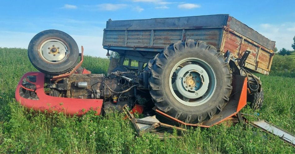 zdjęcie: Wypadek podczas prac polowych / fot. KPP Puławy