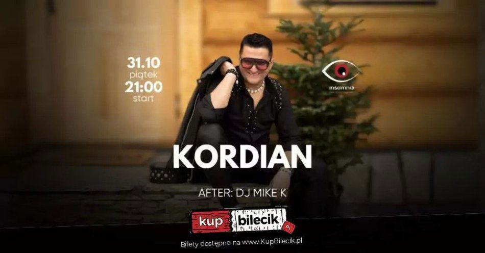 zdjęcie: Koncert zespołu Kordian-Potańcówka insomnia Mielec / kupbilecik24.pl / Koncert zespołu Kordian-Potańcówka insomnia Mielec