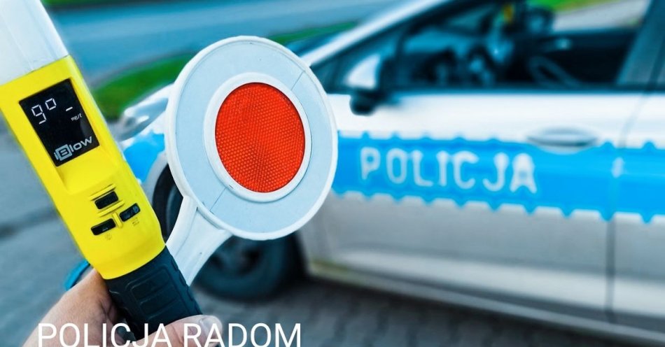 zdjęcie: Bał się kontroli, na widok policjantów zawrócił i zaczął uciekać / fot. KMP w Radomiu