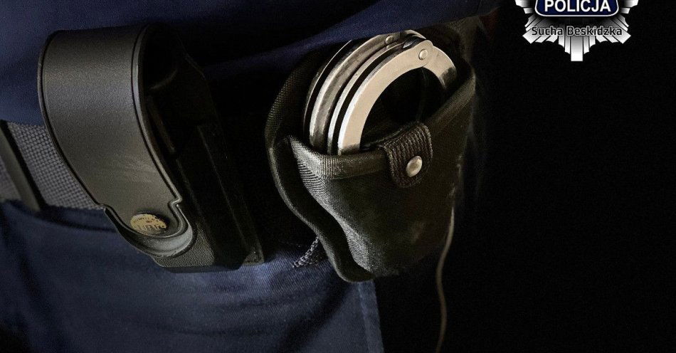 zdjęcie: Zatrzymany po napaści na biegającą kobietę na stadionie / fot. KMP w Suchej Beskidzkiej