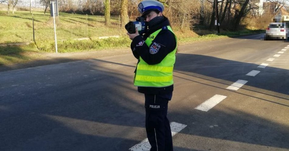 zdjęcie: Uwaga kontrole prędkości / fot. KPP w Dzierżonowie