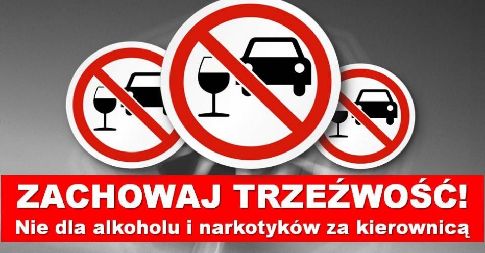 zdjęcie: Nie dla alkoholu za kierownicą / fot. KPP w Gostyninie