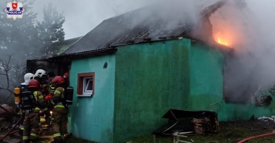 zdjęcie: Tragiczny w skutkach pożar domu / fot. KPP Radzyń Podlaski