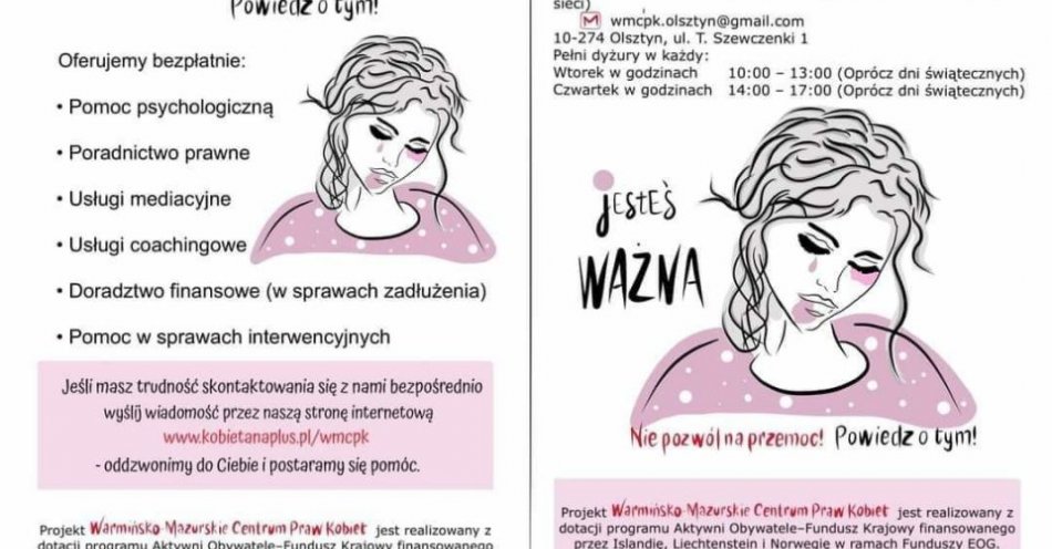 zdjęcie: Jesteś ofiarą przemocy? Tu możesz znaleźć wsparcie! / fot. KPP w Lidzbarku Warmińskim