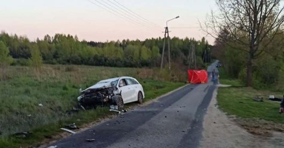 zdjęcie: Śmiertelny wypadek z udziałem motocyklisty / fot. KPP w Żyrardowie